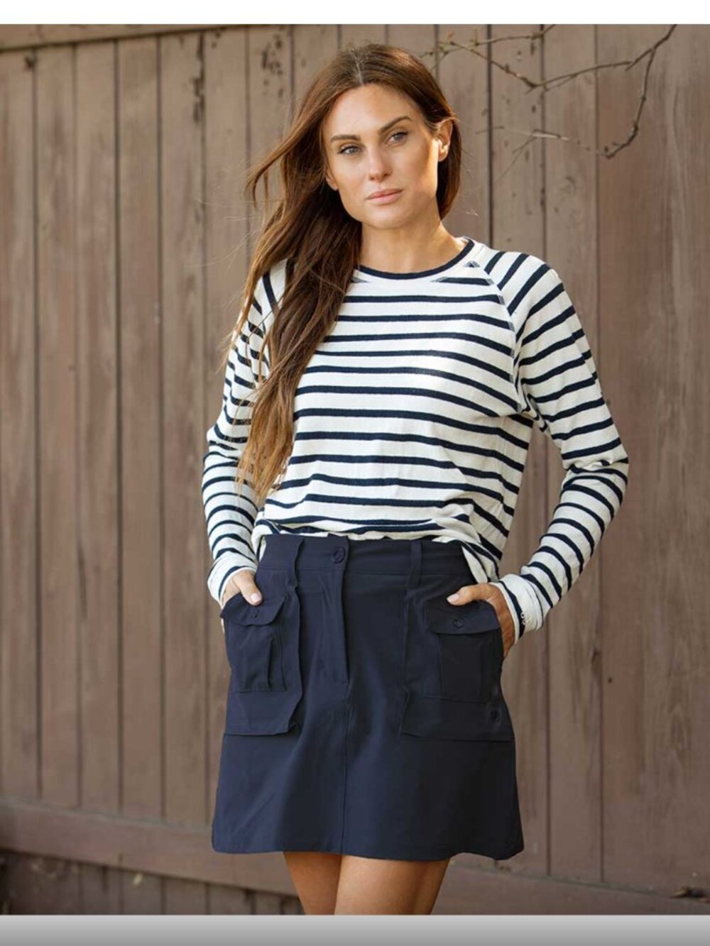 Albion Mini Cargo Skirt Navy True Blue Women's Small Tall Performance Athletic